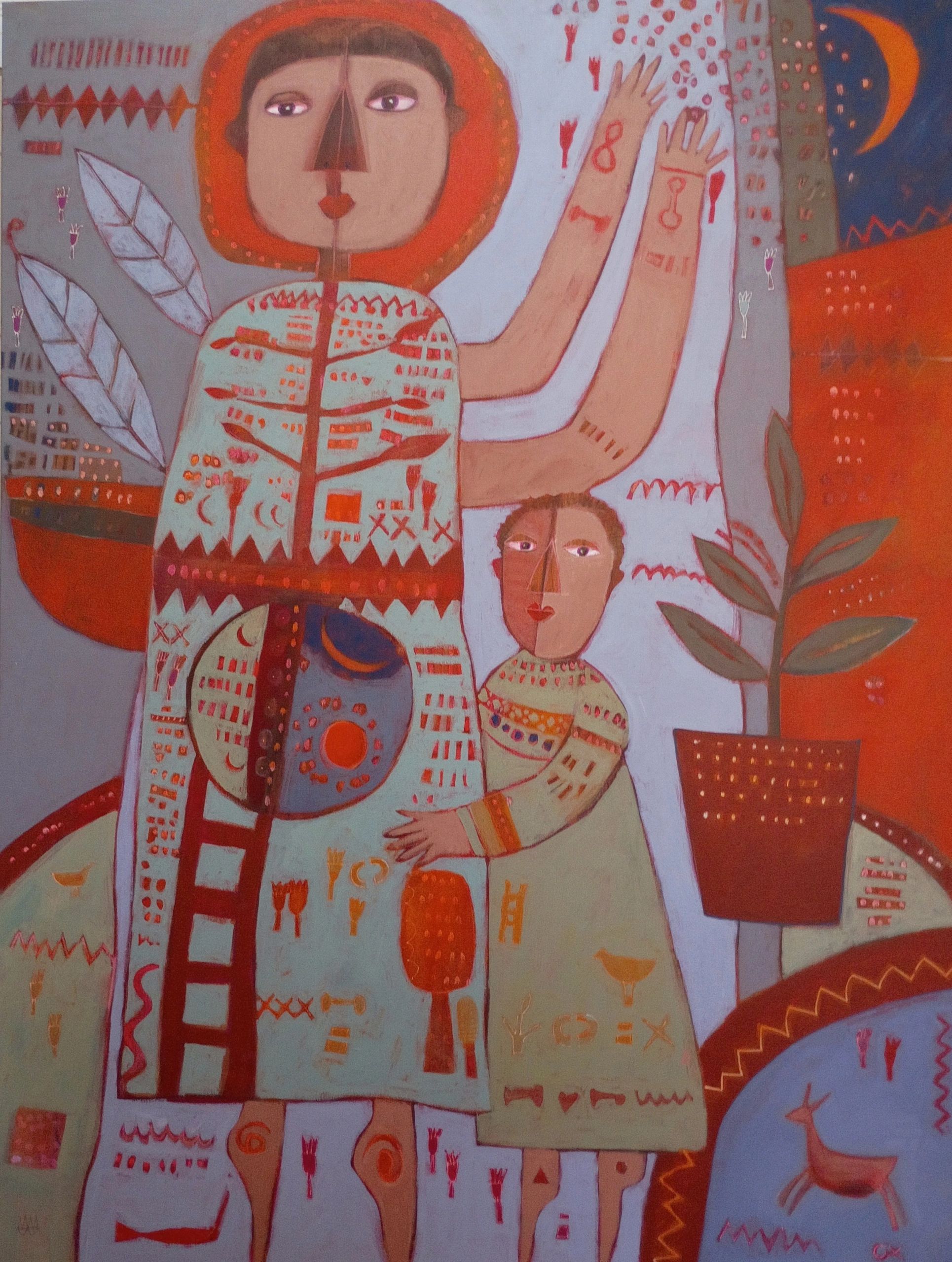 The Birth of Trees — 36 x 48 Acrylic on Canvas by Mary Moore Bailey