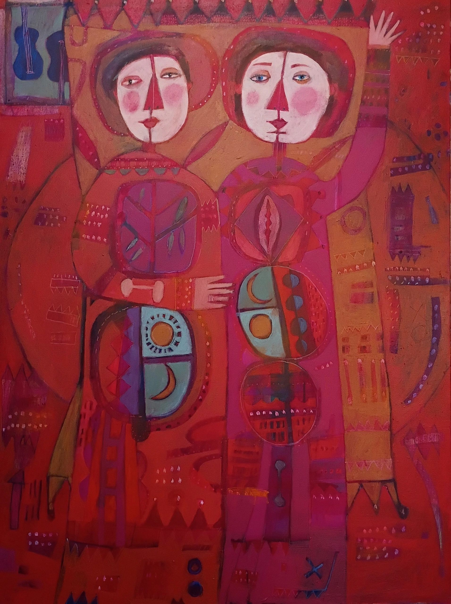 Partners — 30 x 40 Acrylic on Canvas by Mary Moore Bailey